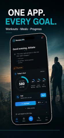 Version2Fit app screen 3
