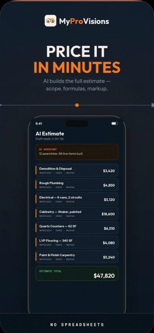 MyProvisions app screen 2